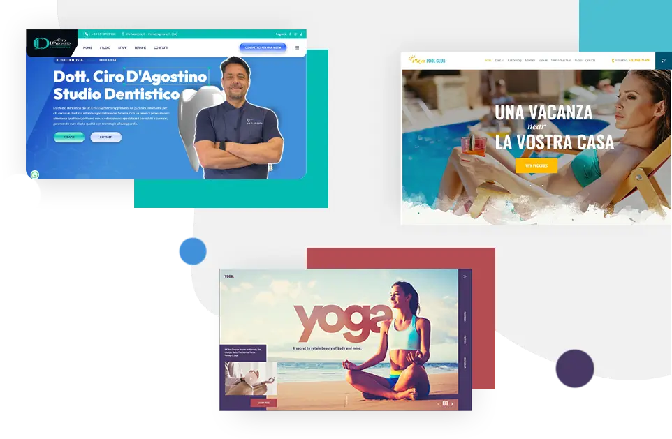 Esempi di siti web per attività locali
