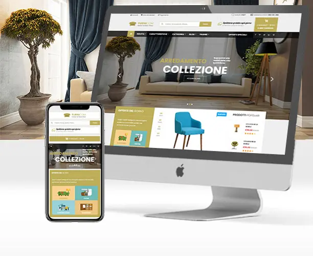 Sito e-commerce per vendita mobili e arredamento su misura