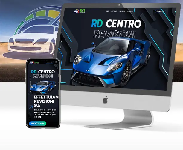 Sito web one-page per centro revisioni auto a Salerno - R&D Centro Revisioni