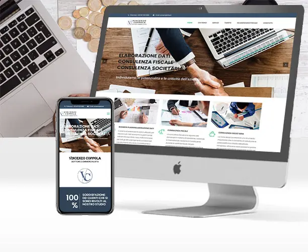 Sito web per Dottore Commercialista a Salerno - Vincenzo Coppola